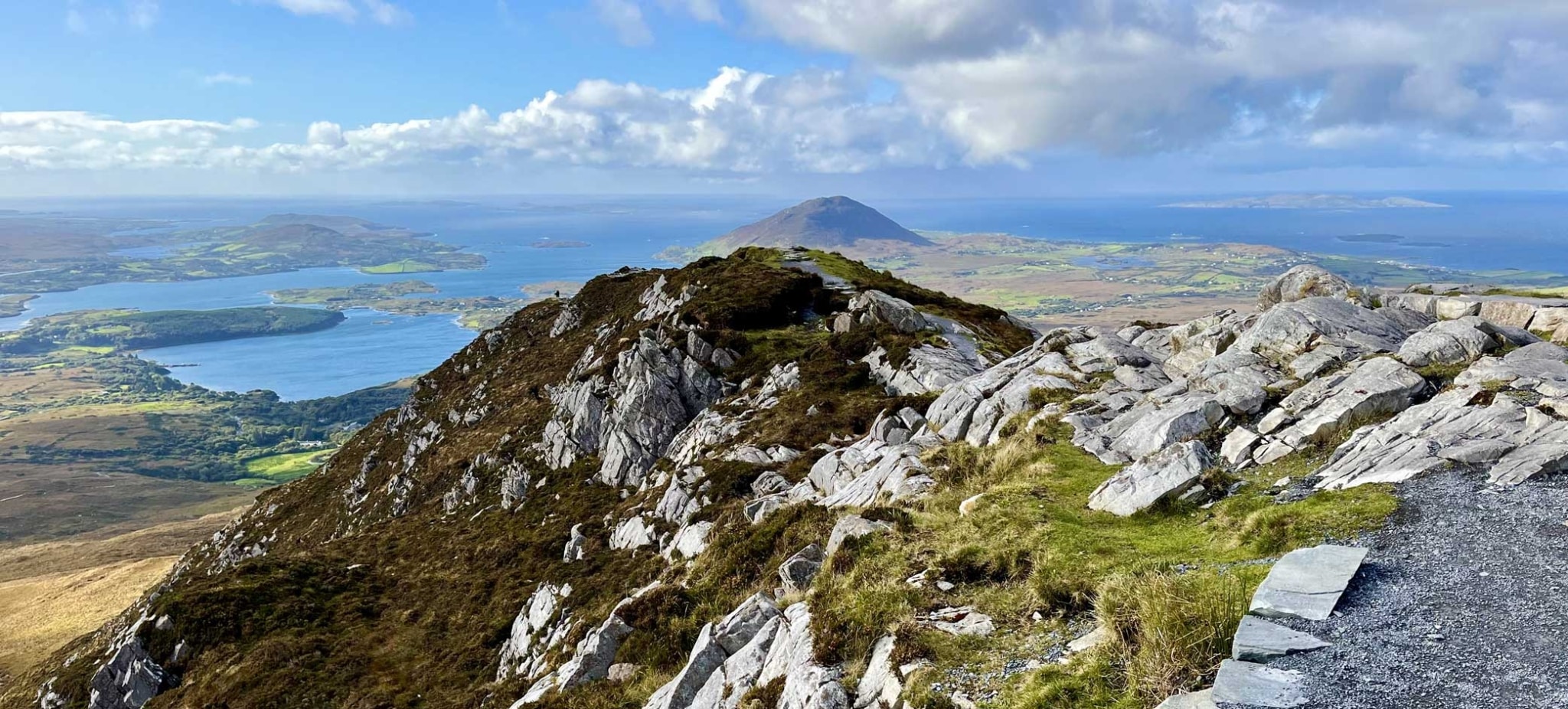 hiking path in Connemara, Ireland