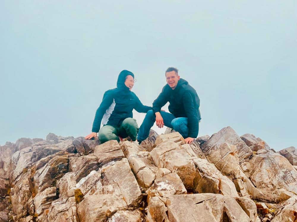 couple in mountain - couples hiking experience