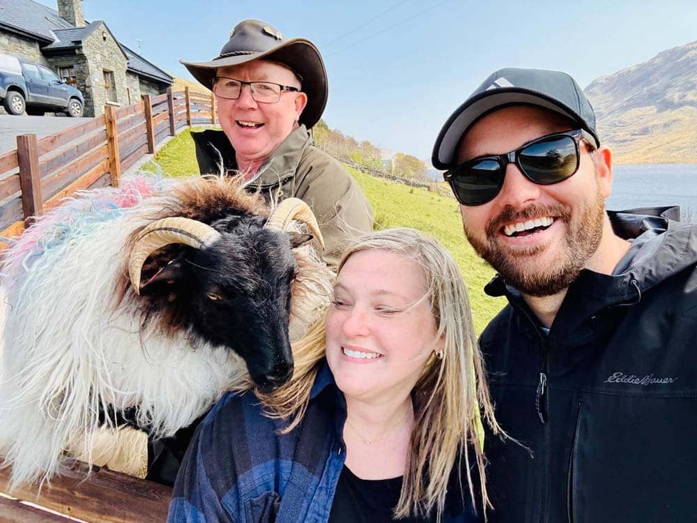 couple with guide and goat - couple experiences